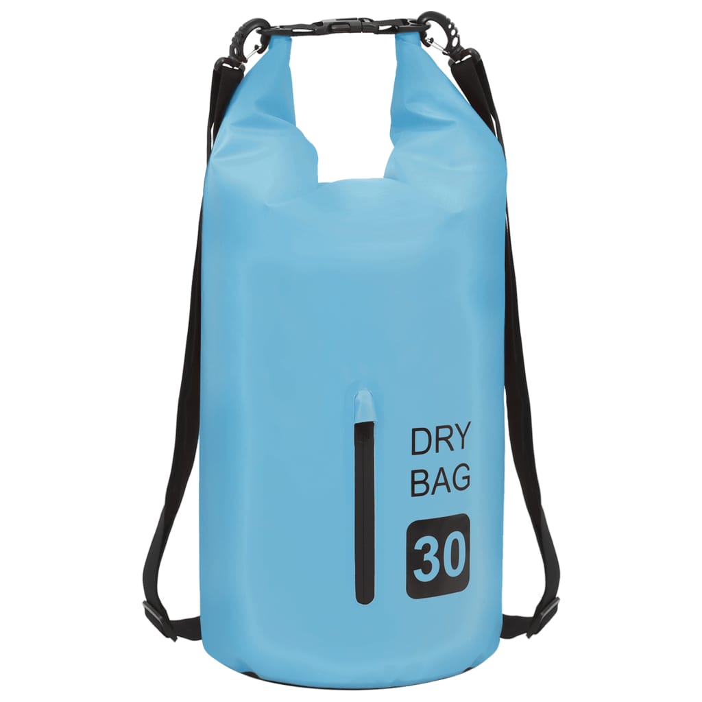 Drybag Met Rits 30 L Pvc Blauw