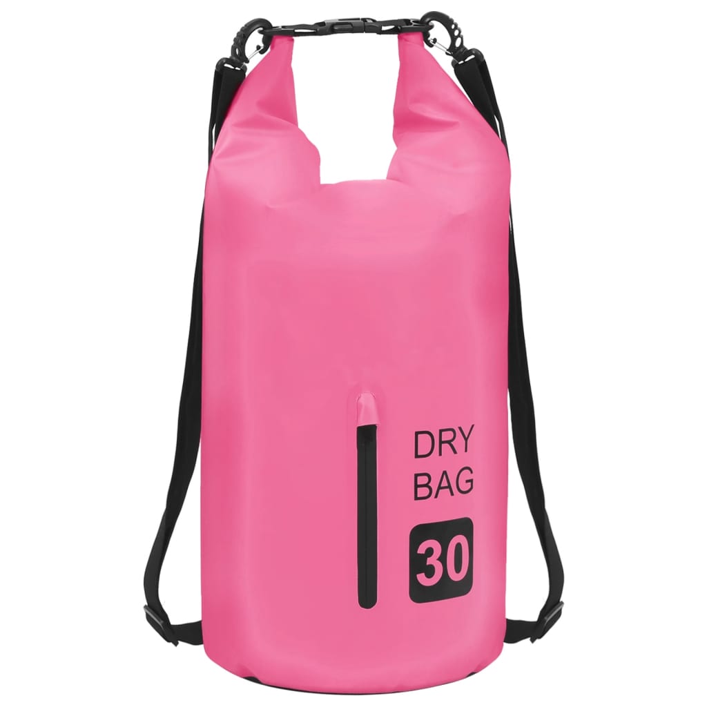 Drybag Met Rits 30 L Pvc Roze