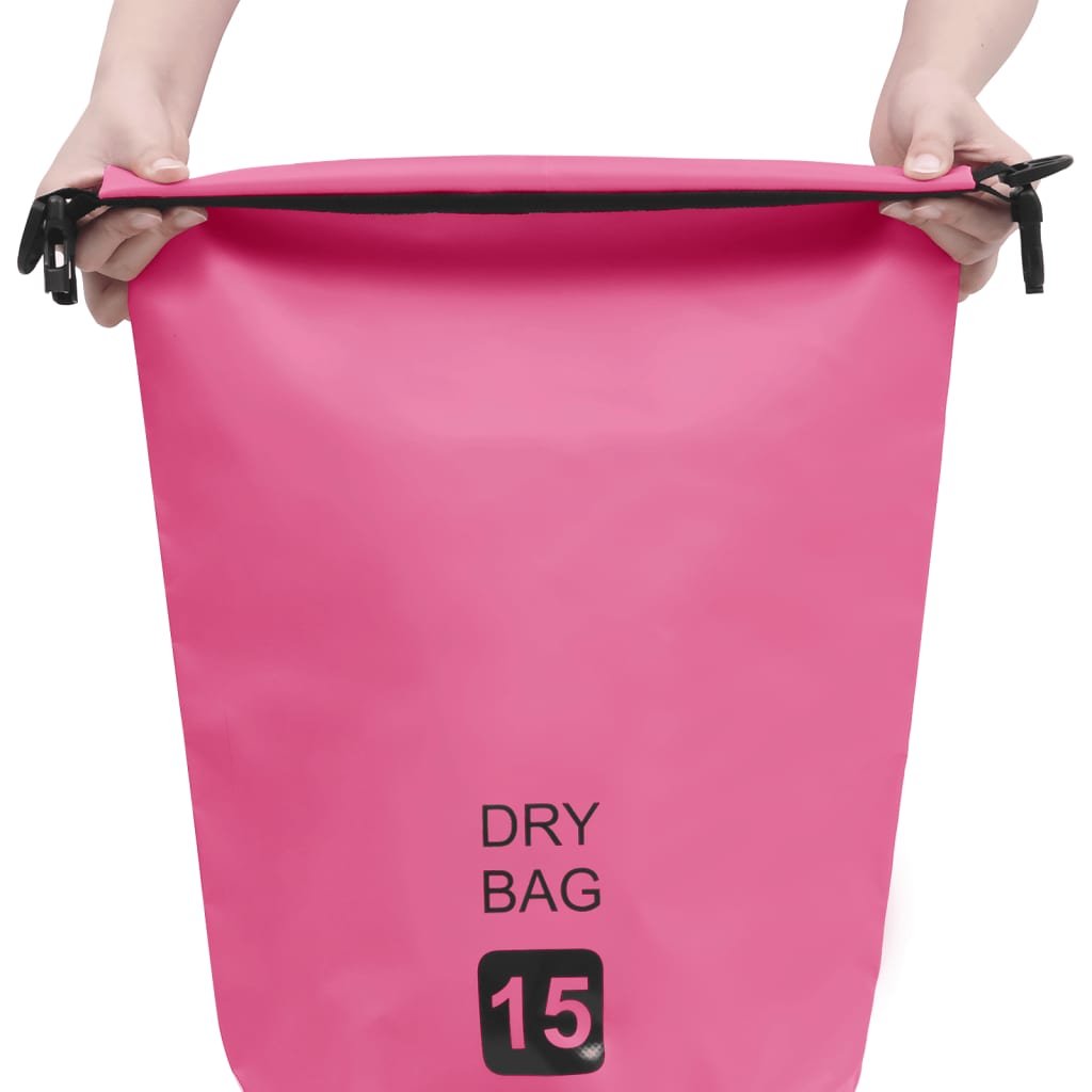 Drybag 15 L Pvc Roze