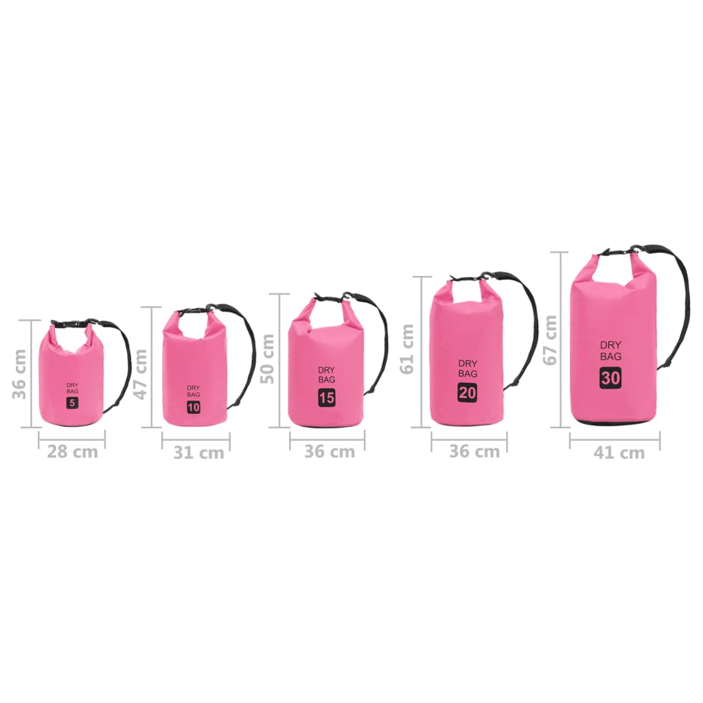 Drybag 30 L Pvc Roze