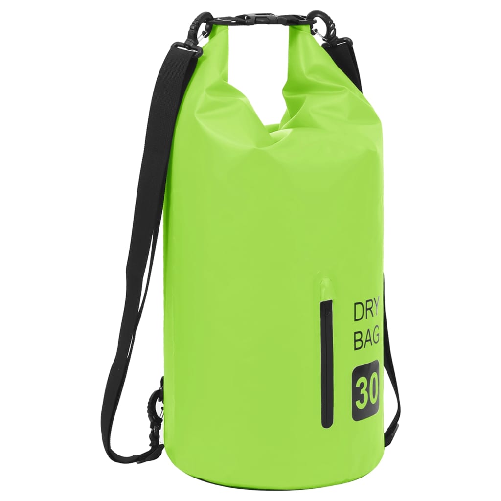 Drybag Met Rits 30 L Pvc Groen