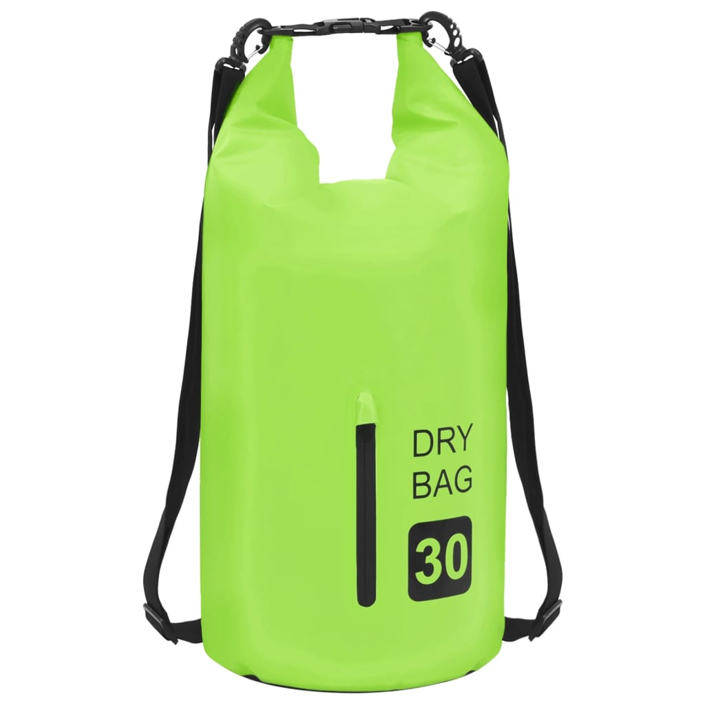 Drybag Met Rits 30 L Pvc Groen