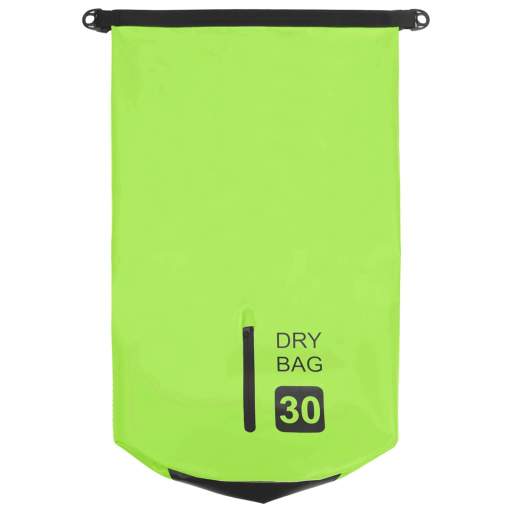 Drybag Met Rits 30 L Pvc Groen
