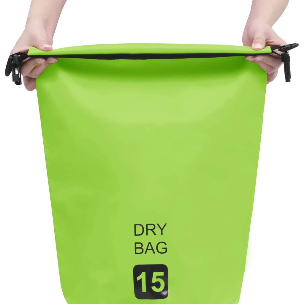 Drybag 15 L Pvc Groen