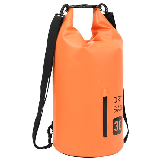 Drybag Met Rits 30 L Pvc Oranje