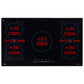 Inductiekookplaat Flexizone Aanraakbediening Inbouw 3000W 86 Cm