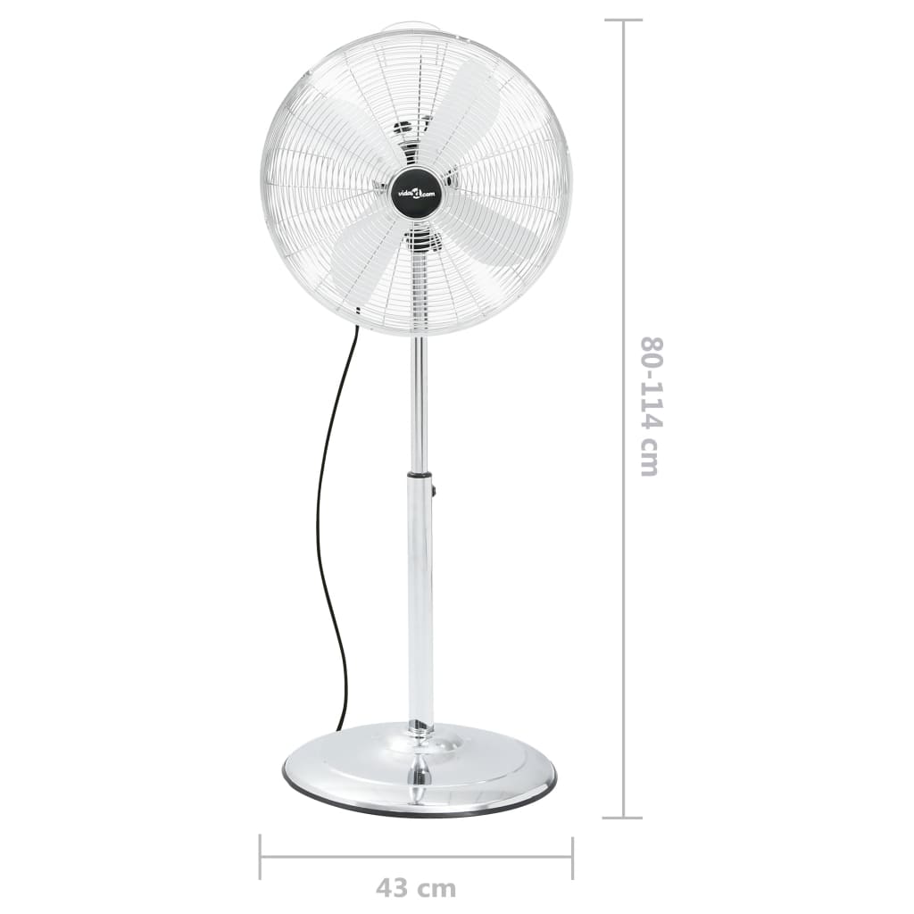 Statiefventilator 3 Snelheden 40 Cm Chroomkleurig