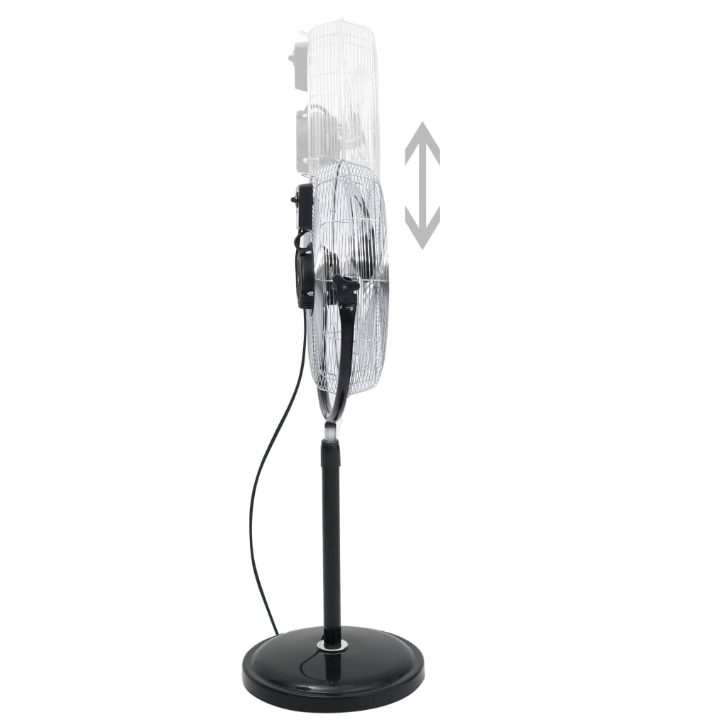 Statiefventilator Met Kantelkop 3 Snelheden 100 W 45 Cm Chroom