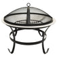 Vuurplaats En Barbecue 2-In-1 Met Pook 56X56X49 Cm Rvs