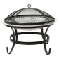 Vuurplaats En Barbecue 2-In-1 Met Pook 56X56X49 Cm Rvs