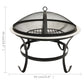 Vuurplaats En Barbecue 2-In-1 Met Pook 56X56X49 Cm Rvs