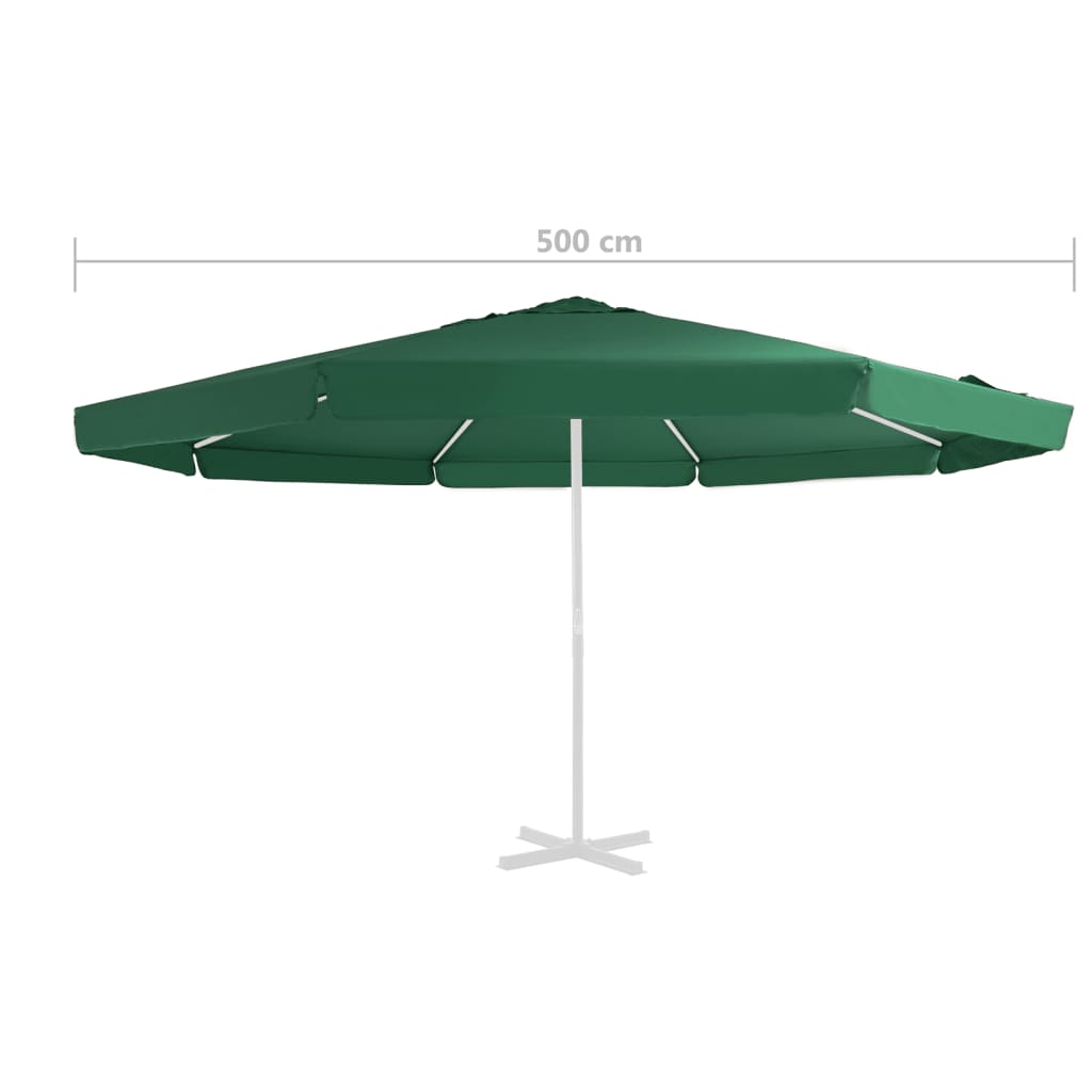 Vervangingsdoek Voor Parasol 500 Cm Groen