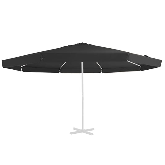 Vervangingsdoek Voor Parasol 500 Cm Zwart