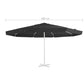 Vervangingsdoek Voor Parasol 500 Cm Zwart