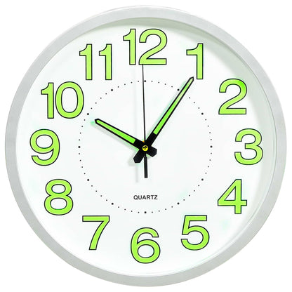 Wandklok Lichtgevend 30 Cm Wit