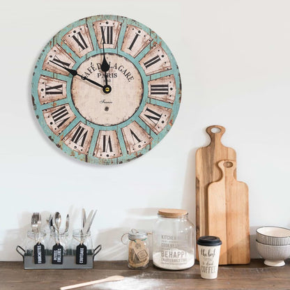 Wandklok 30 Cm Mdf Meerkleurig