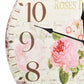 Wandklok Vintage Stijl 60 Cm Bloemen
