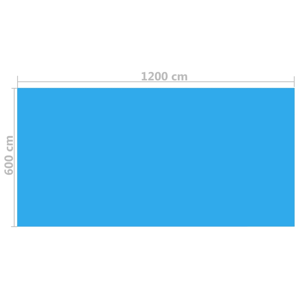 Zwembadhoes Rechthoekig 1200X600 Cm Pe Blauw