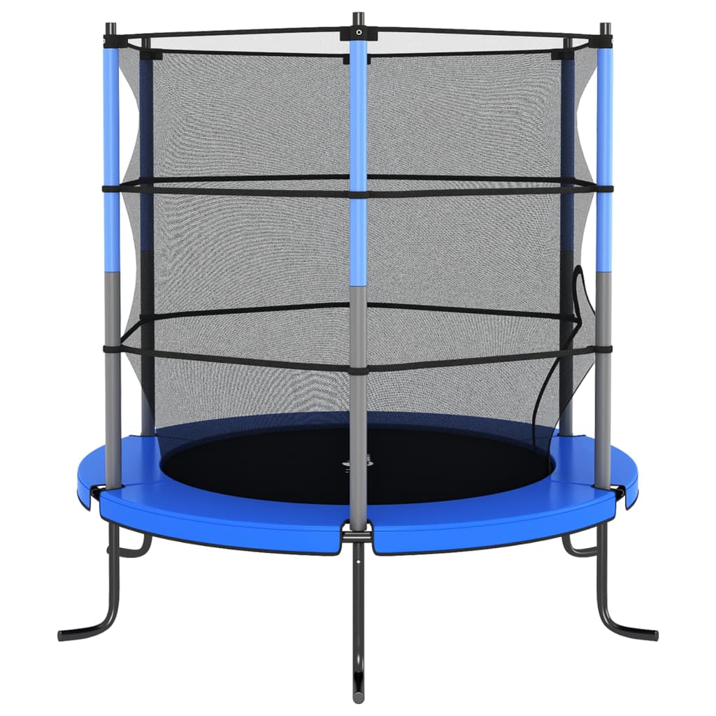 Trampoline Met Veiligheidsnet Rond 140X160 Cm Blauw