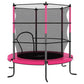 Trampoline Met Veiligheidsnet Rond 140X160 Cm Roze