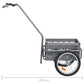 Fietskar Met Inklapbare Transportbox 50 L 150 Kg Grijs