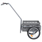 Fietskar Met Inklapbare Transportbox 50 L 150 Kg Grijs