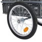 Fietskar Met Inklapbare Transportbox 50 L 150 Kg Grijs