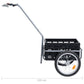 Fietskar Met Inklapbare Transportbox 50 L 150 Kg Zwart