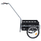 Fietskar Met Inklapbare Transportbox 50 L 150 Kg Zwart