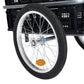 Fietskar Met Inklapbare Transportbox 50 L 150 Kg Zwart