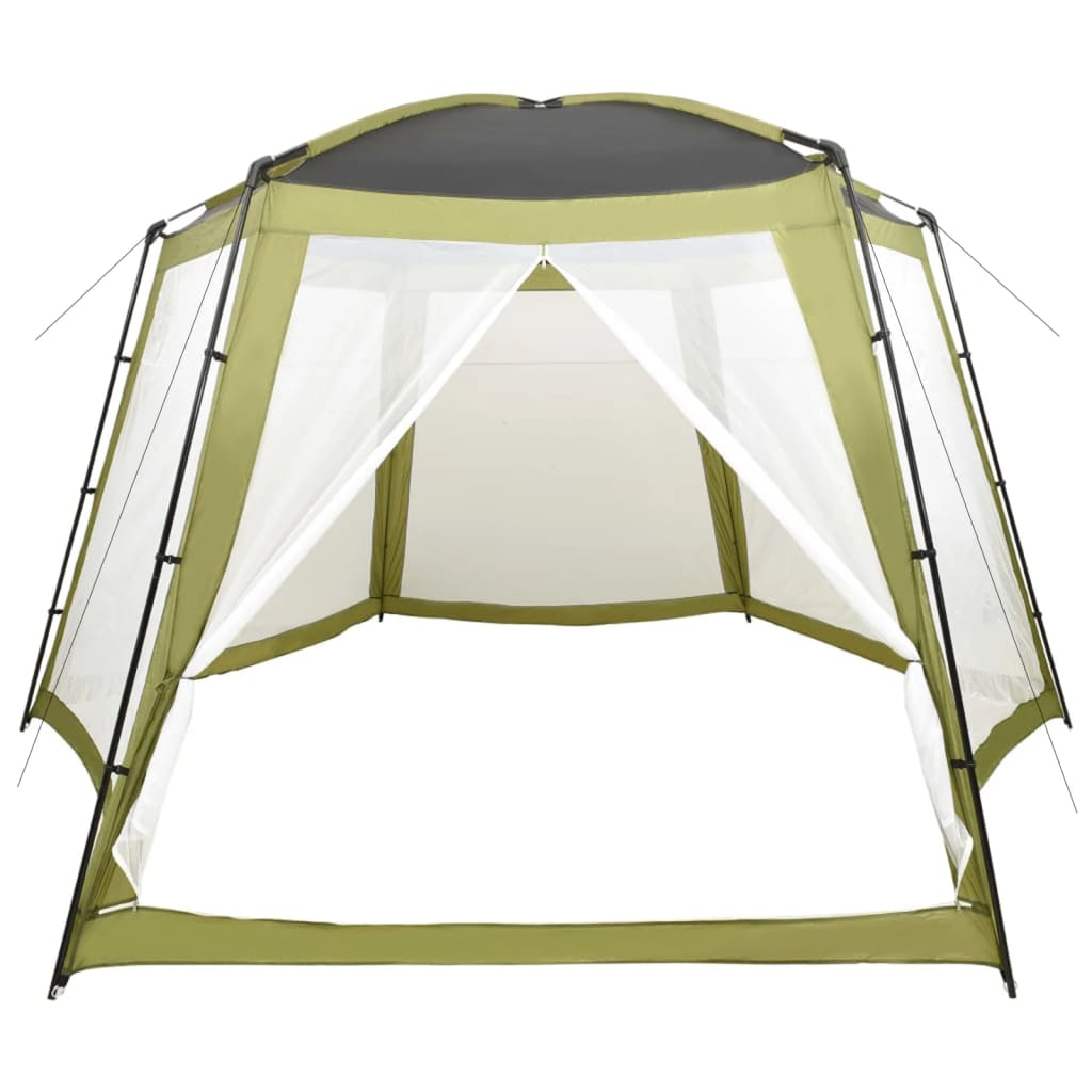 Zwembadtent 500X433X250 Cm Stof Groen