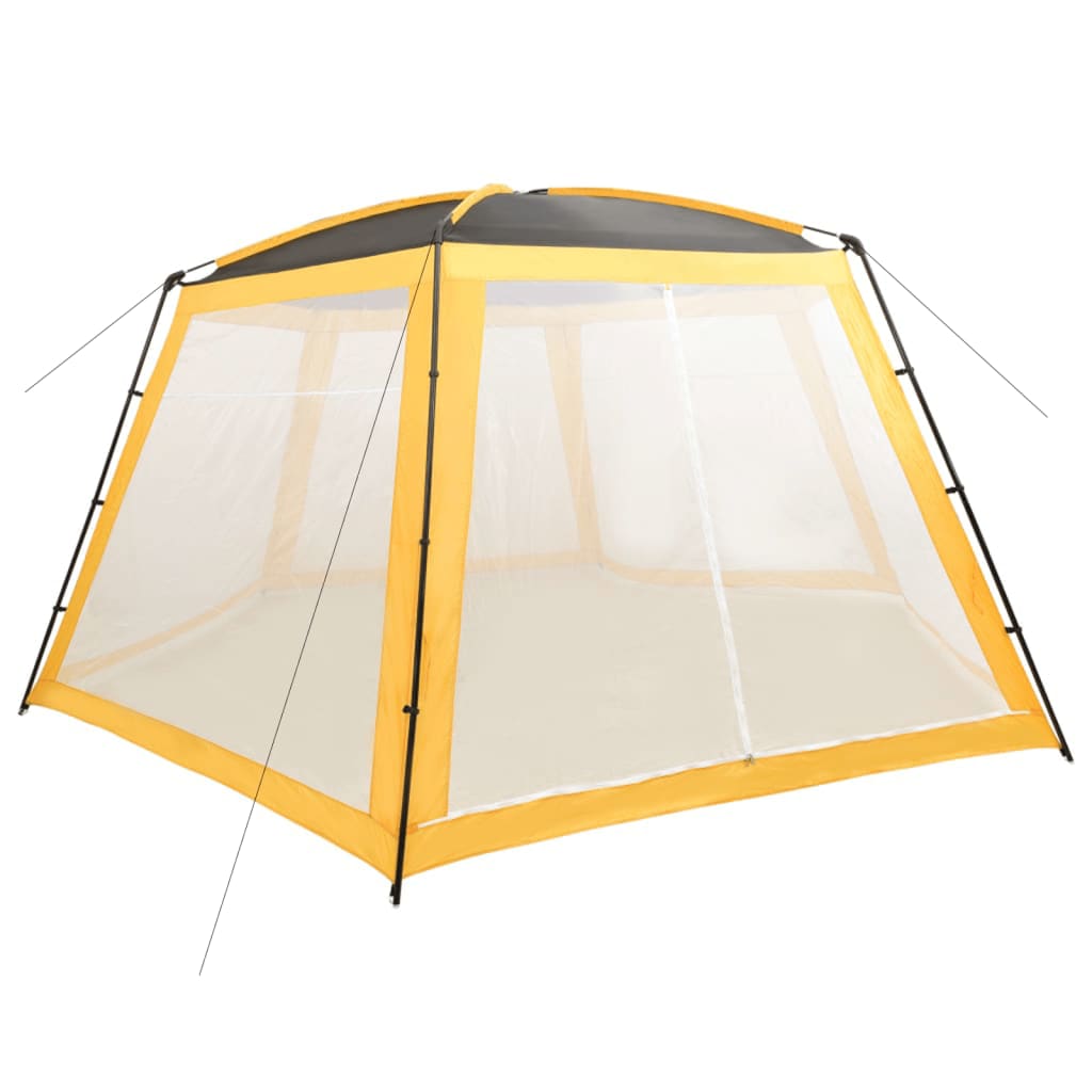Zwembadtent 660X580X250 Cm Stof Geel