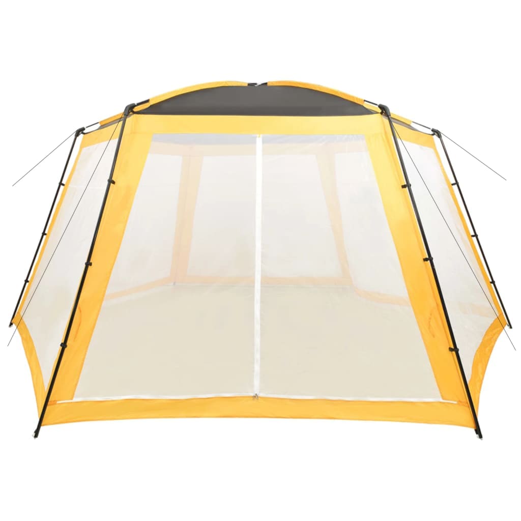 Zwembadtent 660X580X250 Cm Stof Geel