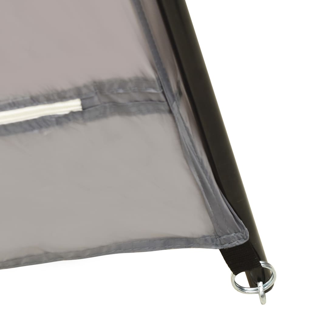 Zwembadtent 660X580X250 Cm Stof Grijs