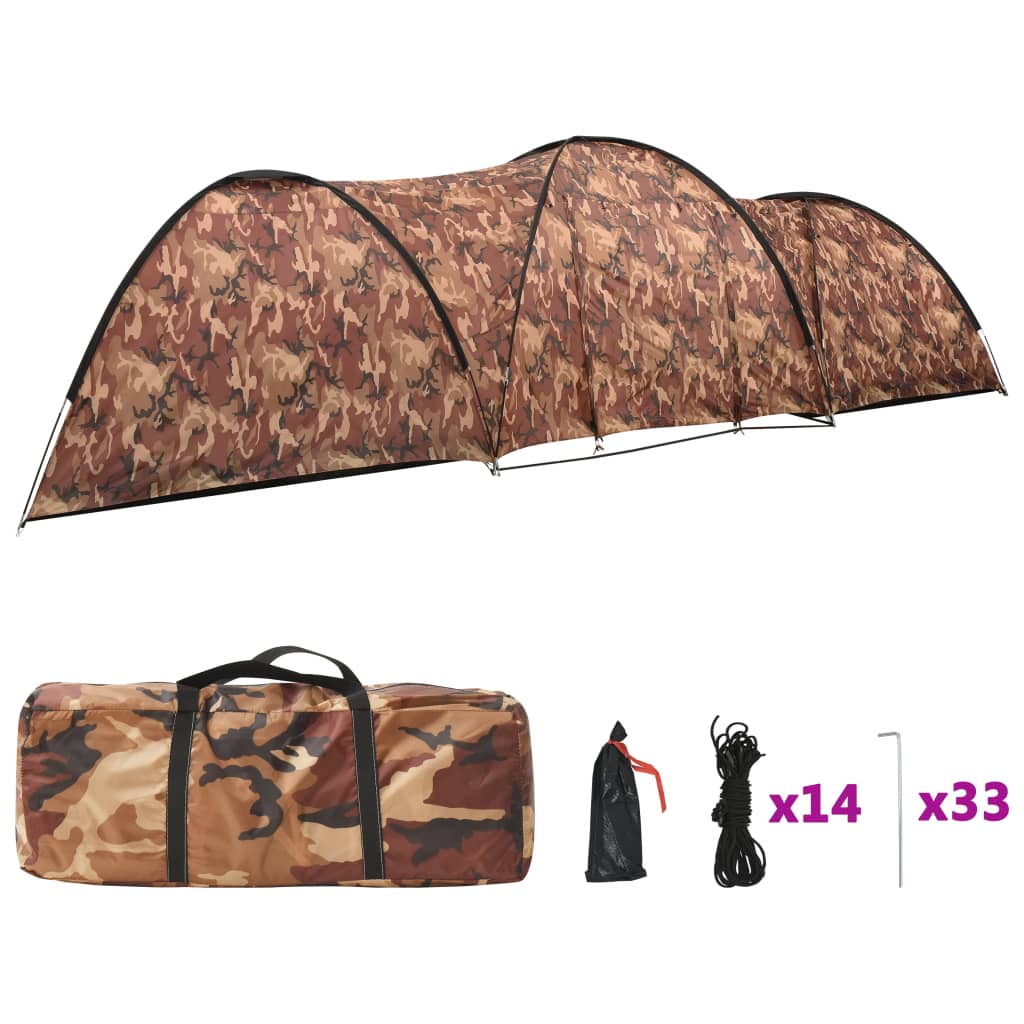 Iglotent 8-Persoons 650X240X190 Cm Camouflage
