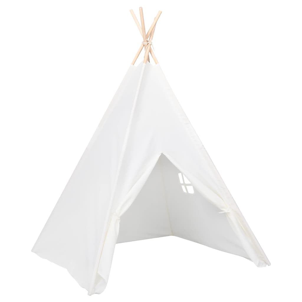 Kindertipitent Met Tas 120X120X150 Cm Peachskin Wit