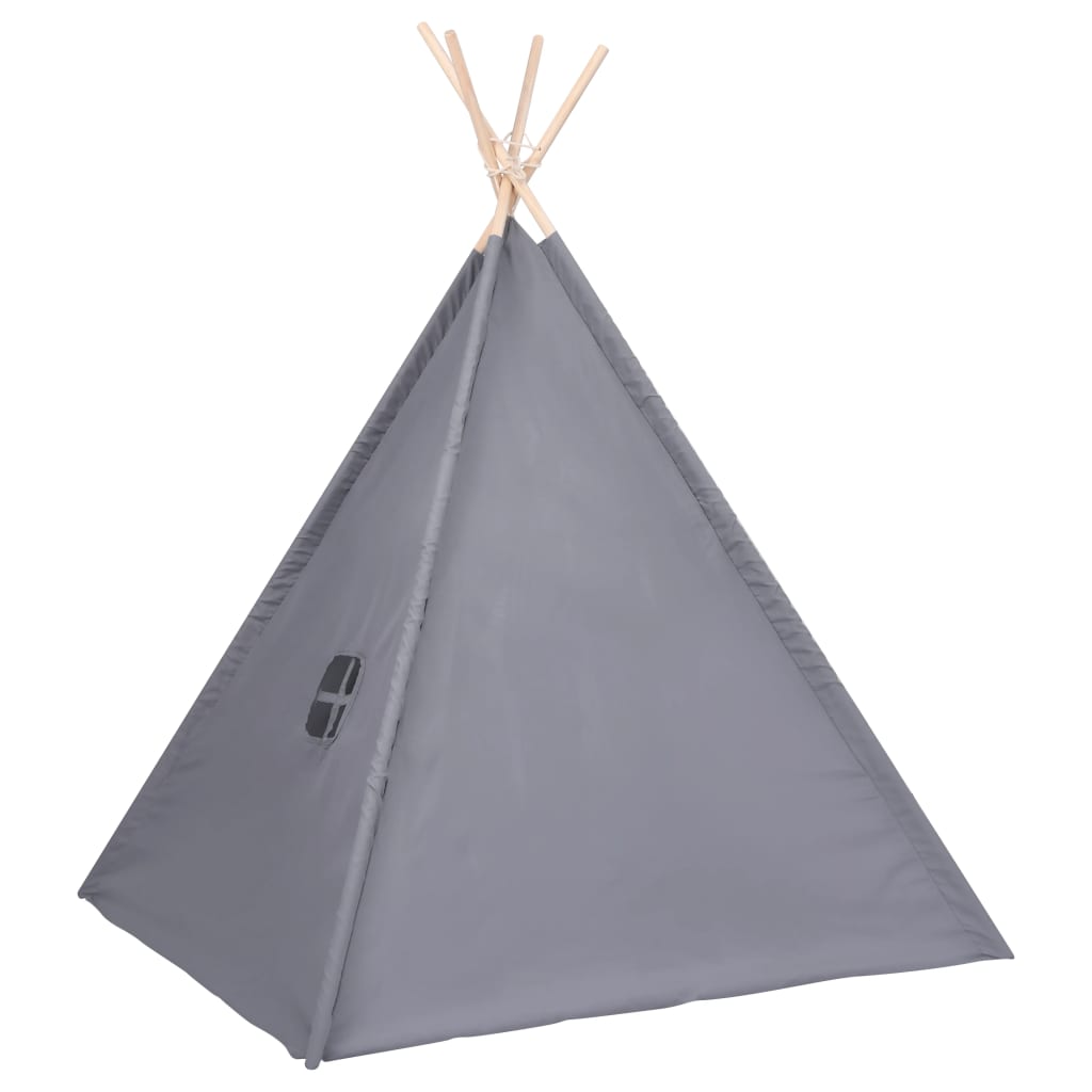 Kindertipitent Met Tas 120X120X150 Cm Peachskin Grijs