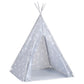 Kindertipitent Met Tas 115X115X160 Cm Polyester Grijs