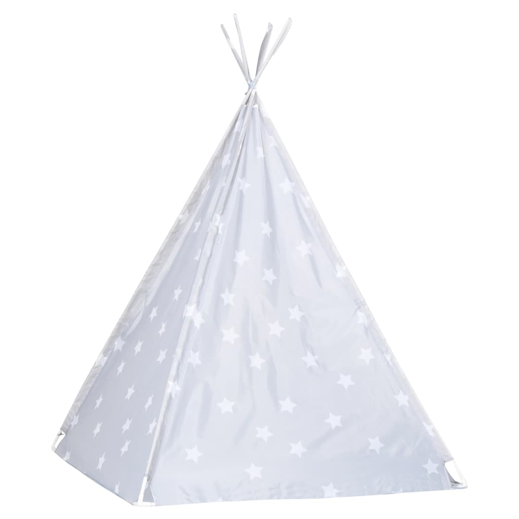 Kindertipitent Met Tas 115X115X160 Cm Polyester Grijs