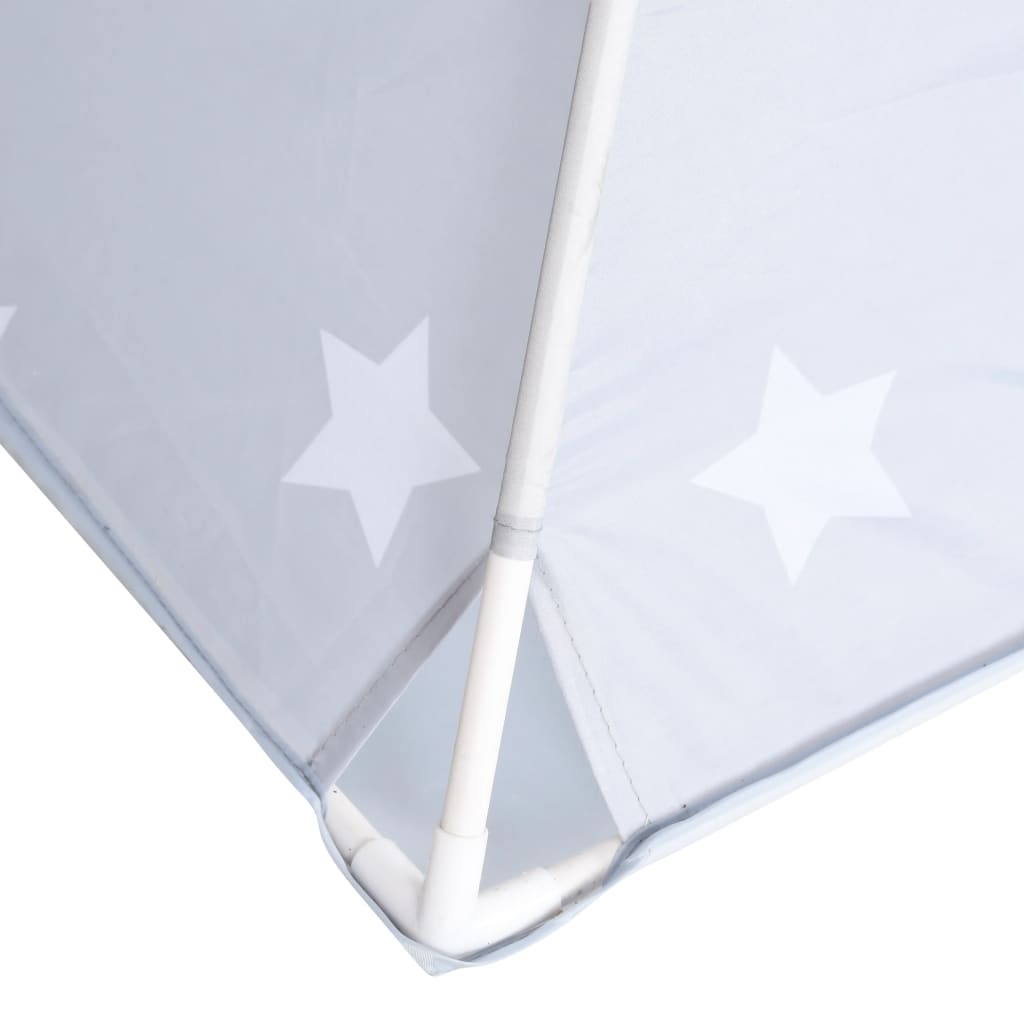 Kindertipitent Met Tas 115X115X160 Cm Polyester Grijs
