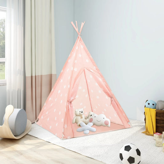 Kindertipitent Met Tas 115X115X160 Cm Polyester Roze