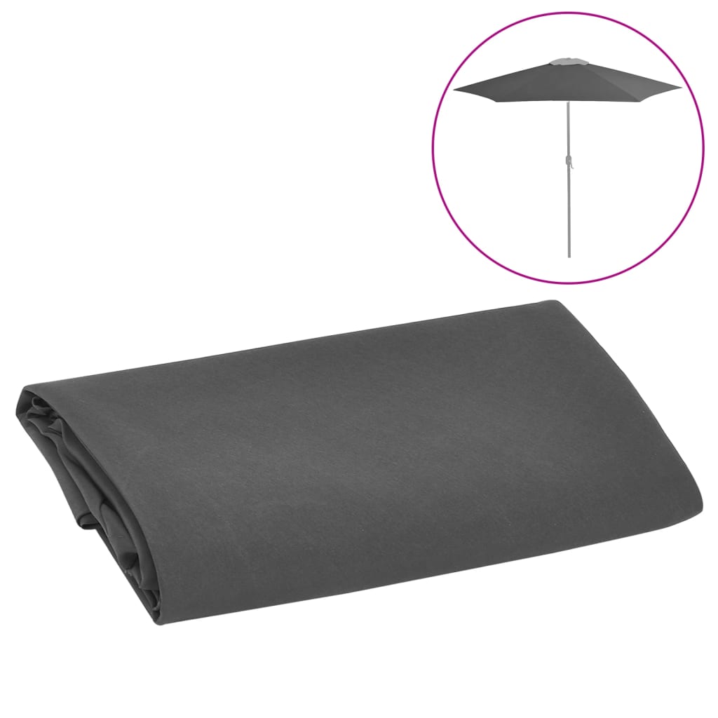 Vervangingsdoek Voor Parasol 300 Cm Antracietkleurig