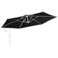 Vervangingsdoek Voor Zweefparasol 350 Cm Zwart