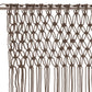 Gordijn Macramé 140X240 Cm Katoen Taupe