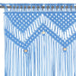 Gordijn Macramé 140X240 Cm Katoen Blauw