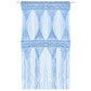 Gordijn Macramé 140X240 Cm Katoen Blauw