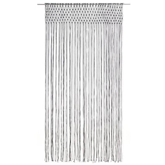 Gordijn Macramé 140X240 Cm Katoen Antraciet