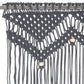 Gordijn Macramé 140X240 Cm Katoen Antraciet