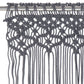 Gordijn Macramé 140X240 Cm Katoen Antraciet