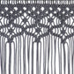Gordijn Macramé 140X240 Cm Katoen Antraciet
